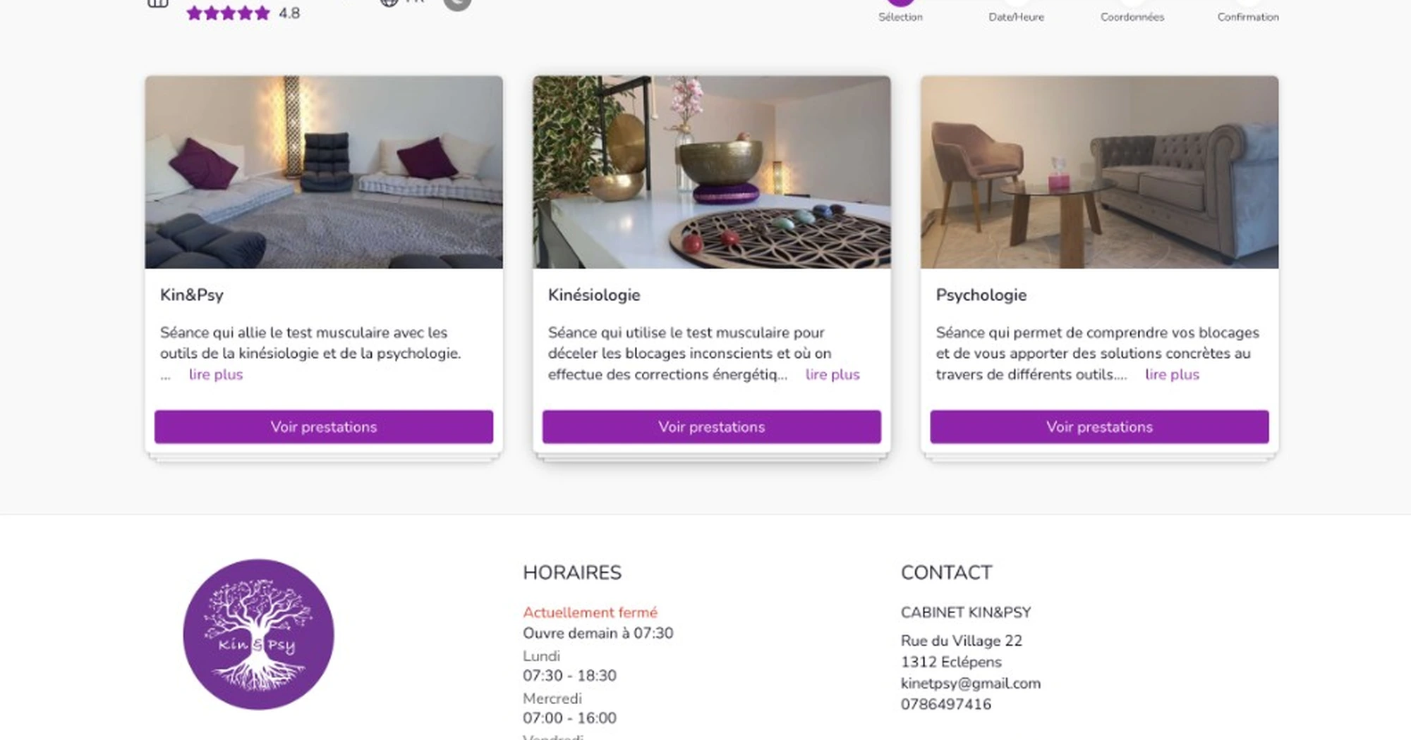 Prise de rendez-vous en ligne 24/7